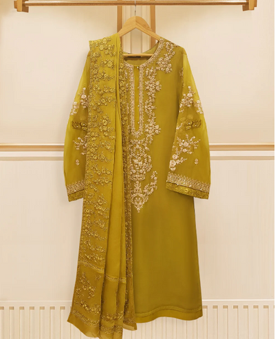 AGHA NOOR 3 PIECE - EMBROIDERED CHIFFON SUIT S108613