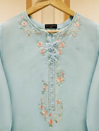 AGHA NOOR 1 PIECE - Jacquard Embroidered Shirt S109191